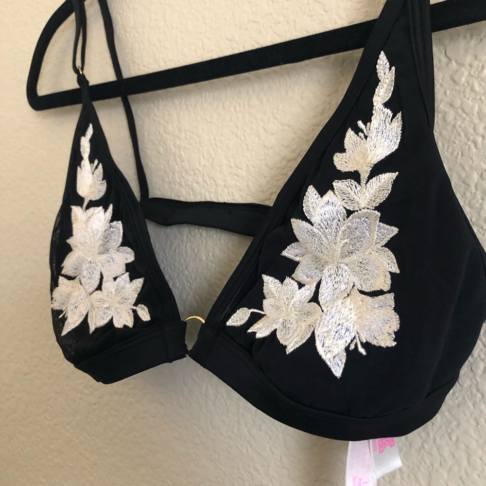 Embroidered, Unlined Bralette by PINK